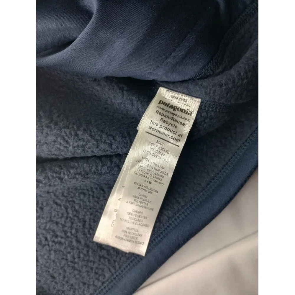 Patagonia Better Sweater Embroider XS Gray Full Zip Hiking Outdoor Sleeve Pocket